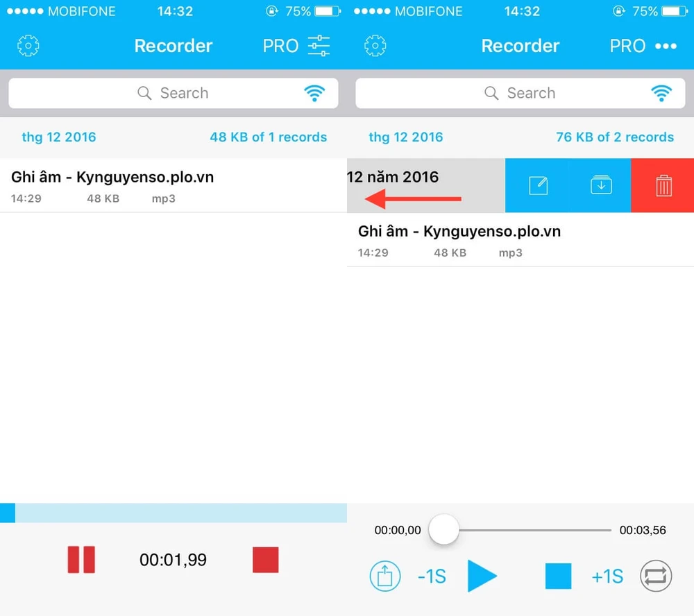 ghi âm cuộc gọi trên iphone
