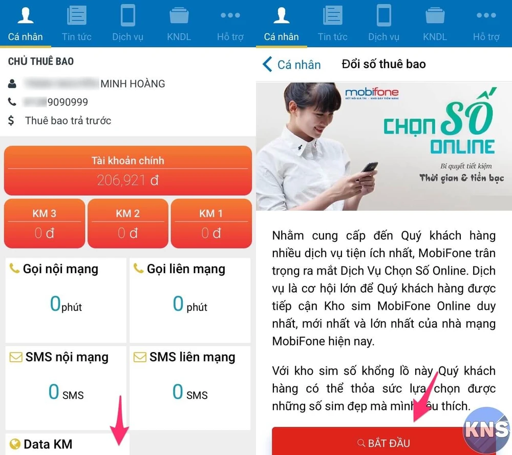 Cách đổi số điện thoại MobiFone ngay tại nhà