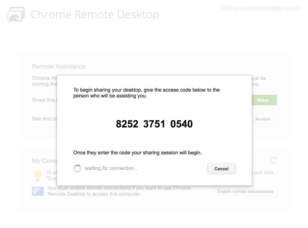 Chrome Remote Desktop