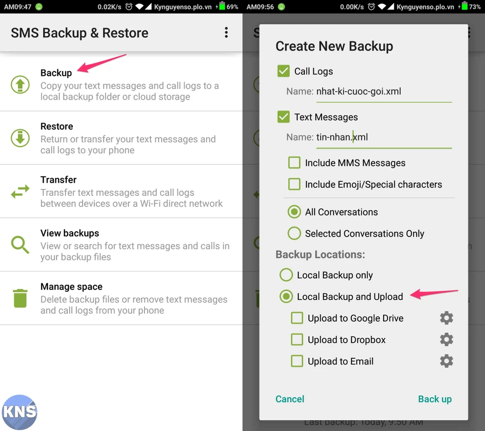 SMS Backup & Restore