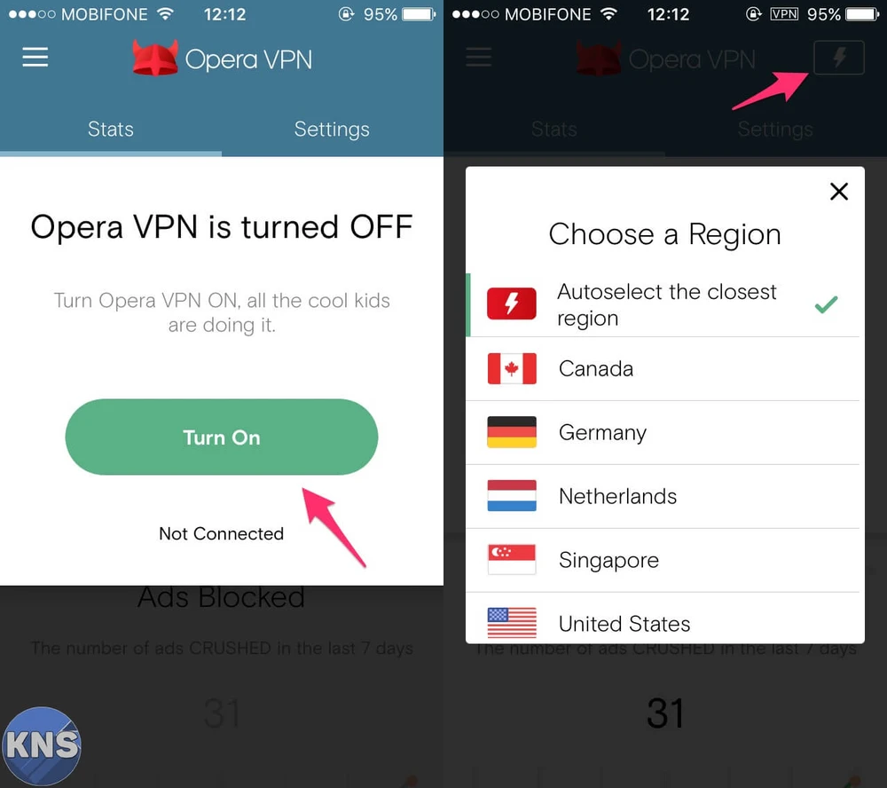 opera vpn