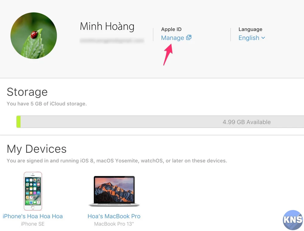đổi mật khẩu icloud