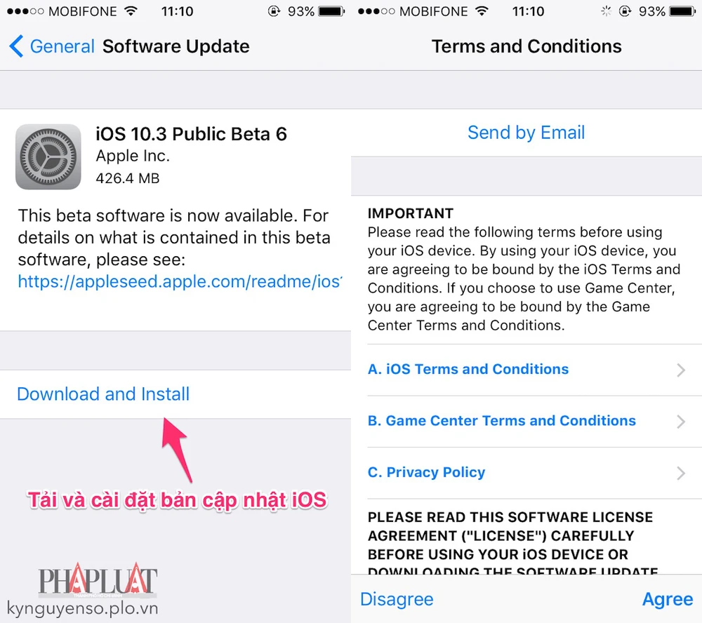 Apple ra mắt iOS 10.3 Beta 6 với nhiều cải tiến