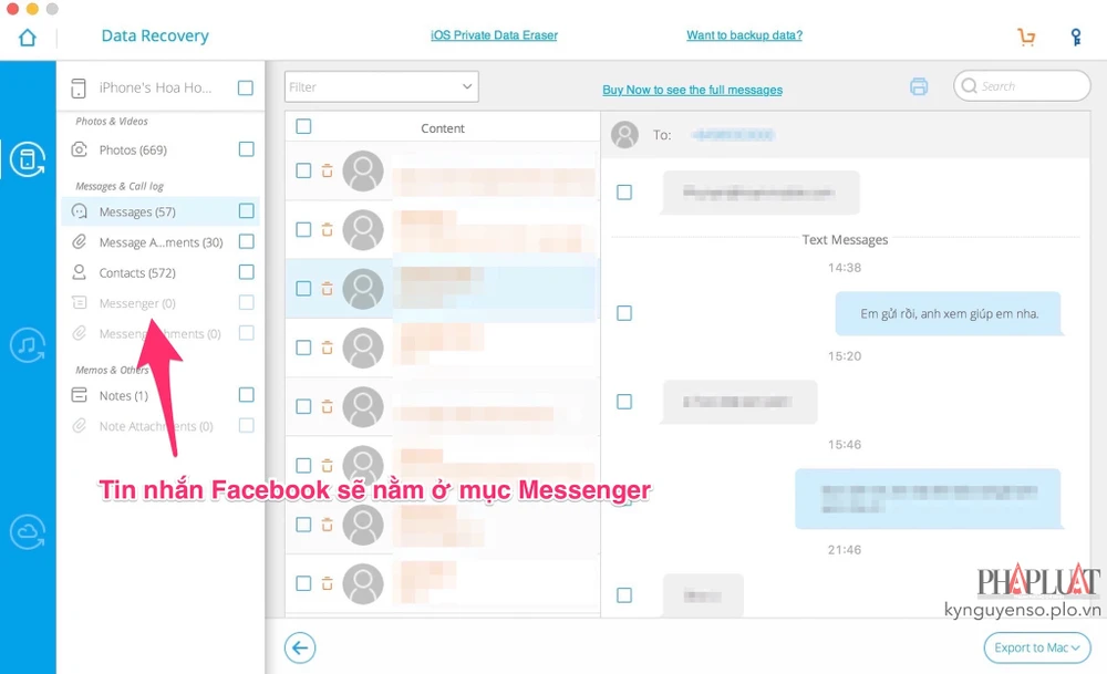 Cách khôi phục tin nhắn đã xóa trên Facebook 