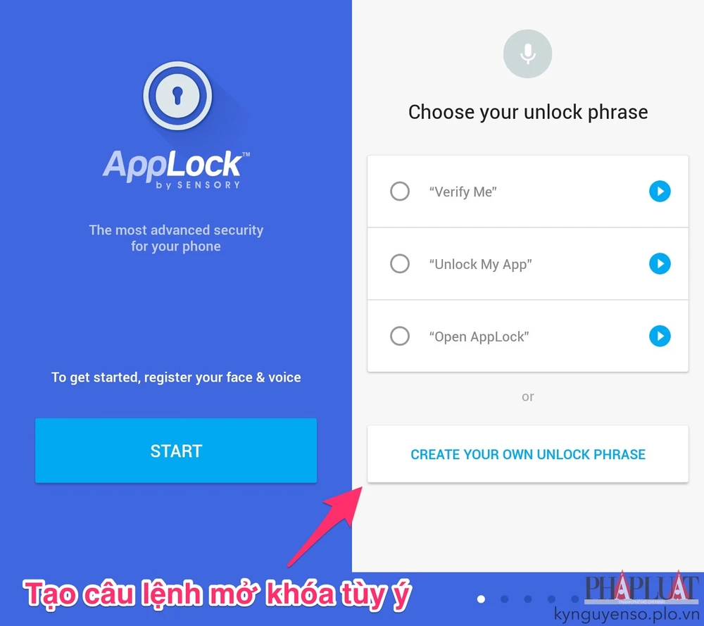 Độc chiêu mở khóa ứng dụng bằng khuôn mặt và giọng nói