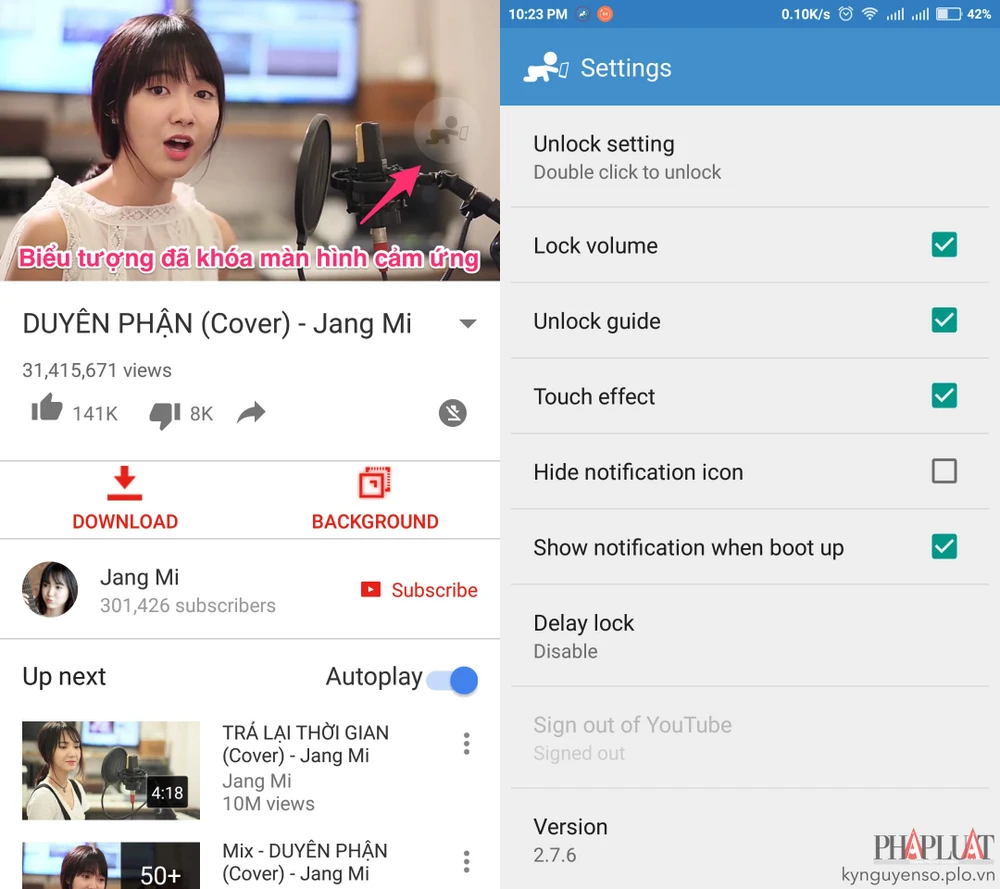 Mẹo vô hiệu hóa màn hình cảm ứng trên smartphone