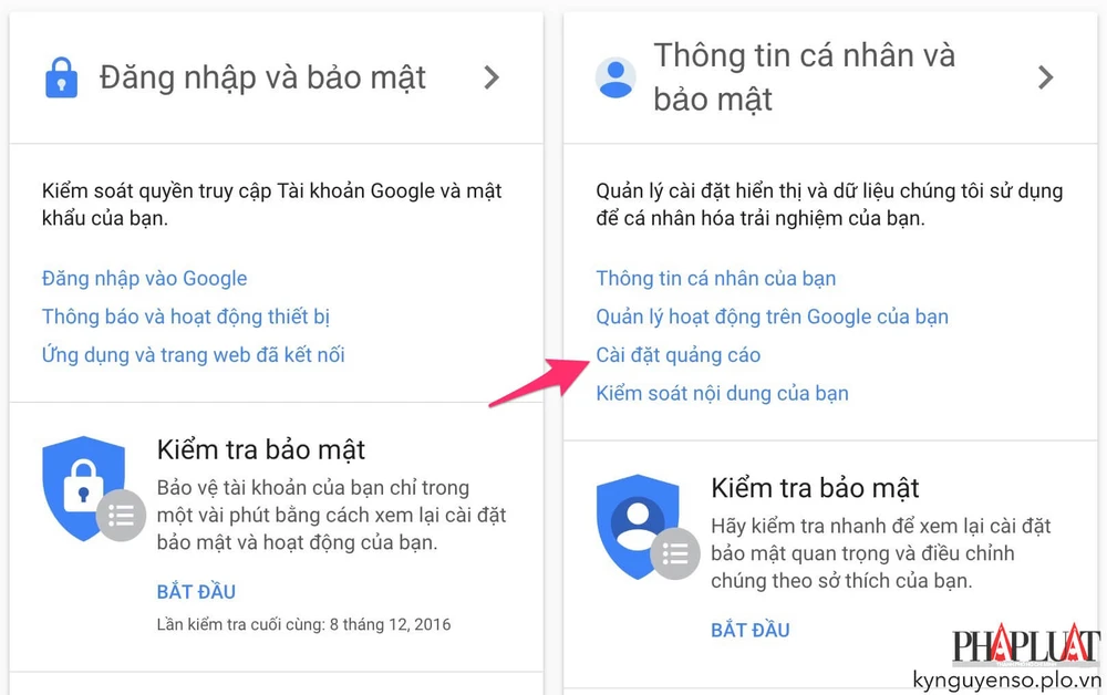 Cách ngăn Google hiển thị quảng cáo khi lướt web