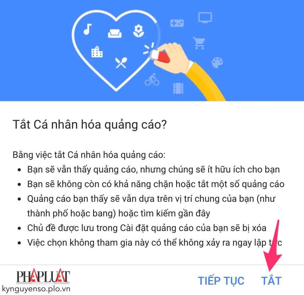 Cách ngăn Google hiển thị quảng cáo khi lướt web