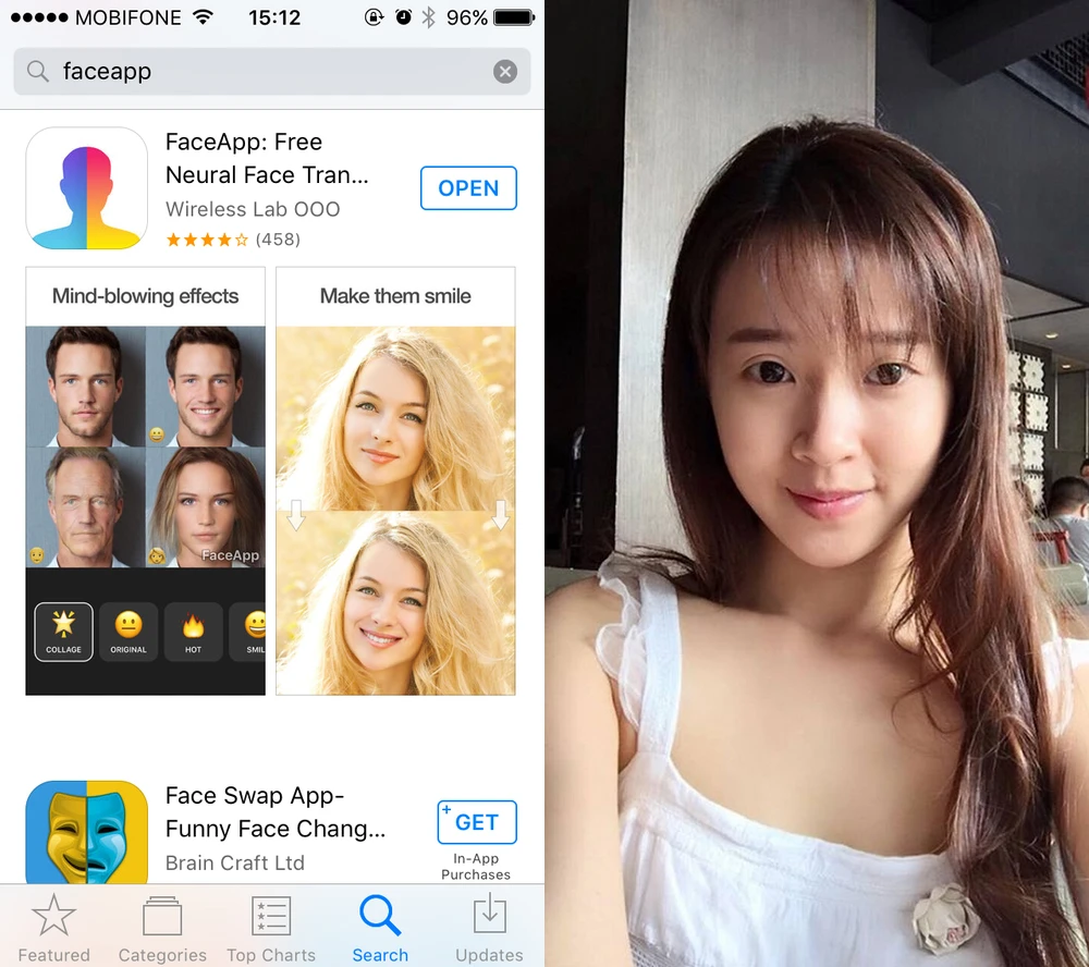 Ứng dụng giúp biến ảnh xấu thành đẹp, già thành trẻ