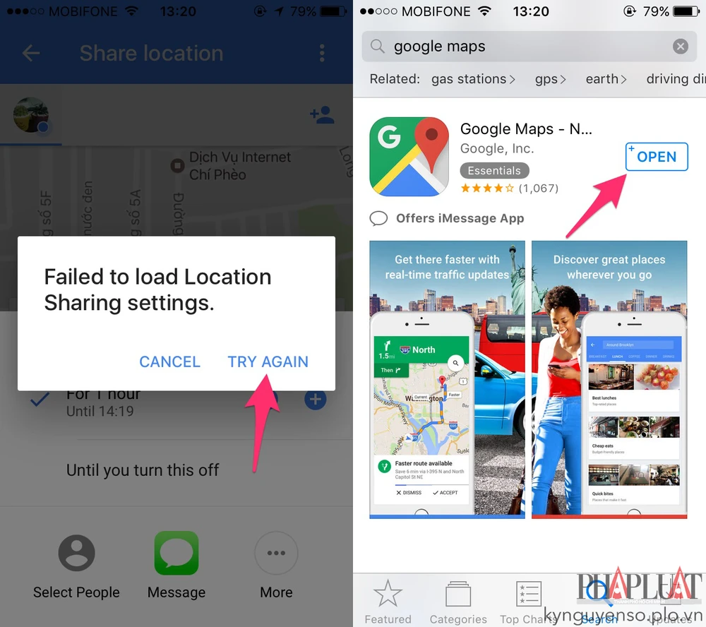 Mẹo chia sẻ vị trí theo thời gian thực trên Google Maps