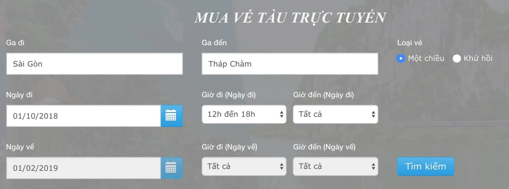 2 cách mua vé tàu tết 2019 qua mạng