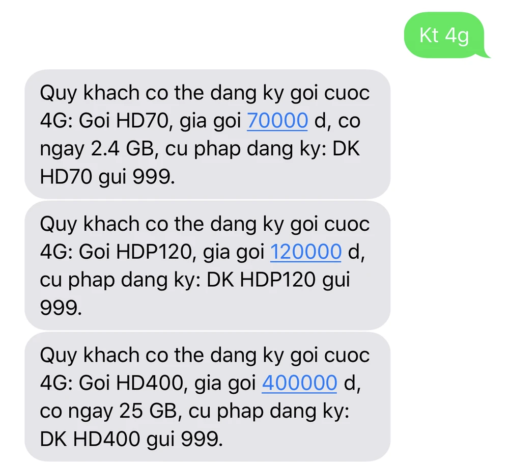 Cách đăng kí các gói cước 4G giá rẻ của MobiFone