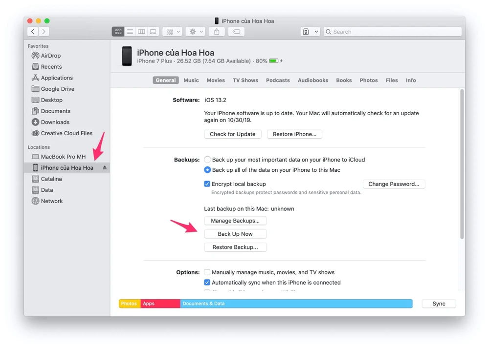 sao-luu-iPhone-bang-itunes