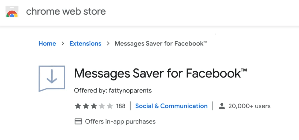 Messages-Saver-for-Facebook