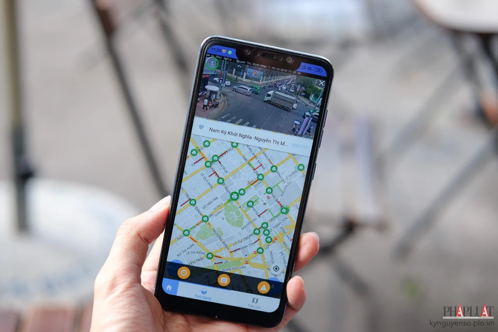 Bạn có thể dễ dàng biết được đoạn đường nào đang kẹt xe, ngập nước. Ảnh: MINH HOÀNG