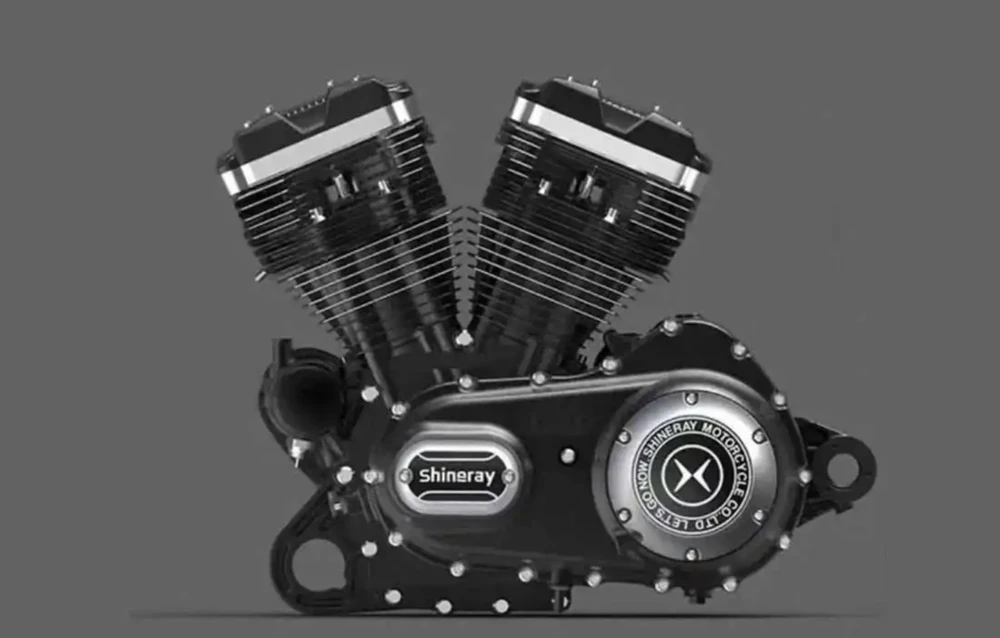 Động cơ 1.200 phân khối của Shineray. Ảnh:Rideapart