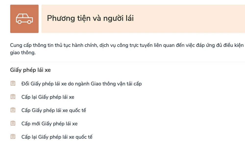 Đăng kí mới hoặc cấp đổi GPLX. Ảnh: MINH HOÀNG
