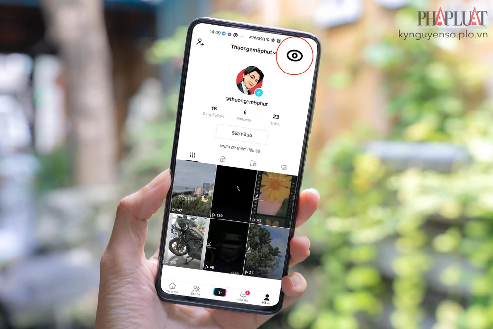 Cách kiểm tra ai đã xem hồ sơ TikTok của bạn. Ảnh: MINH HOÀNG