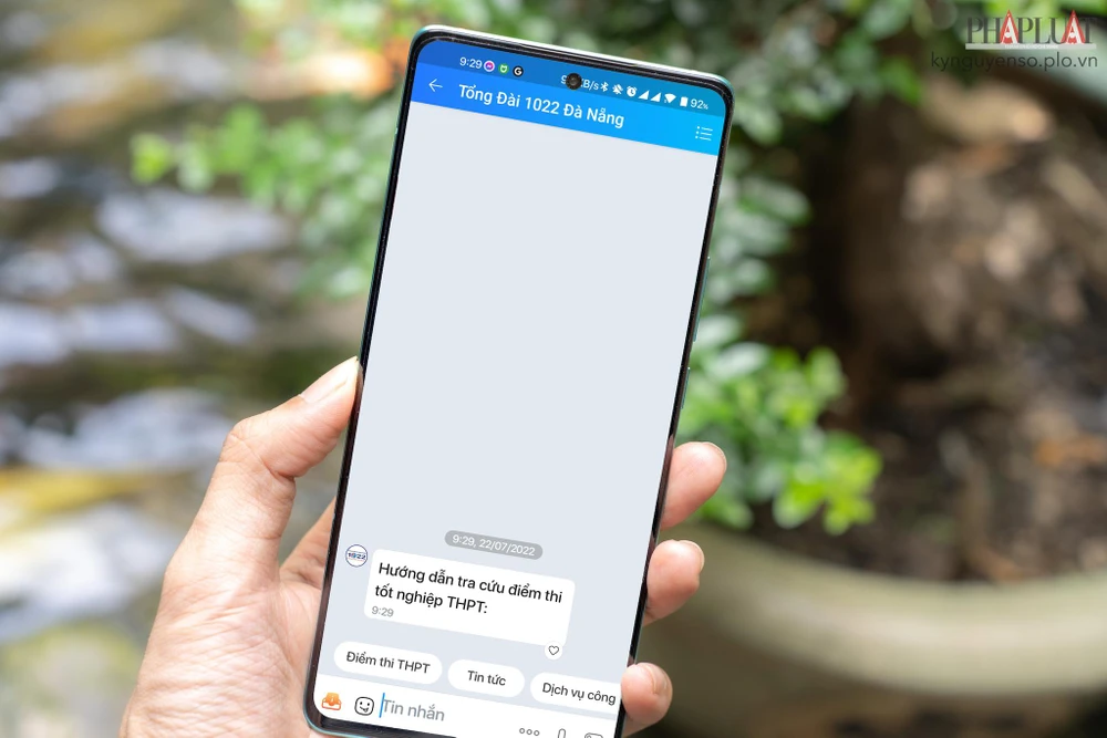 Tra cứu điểm thi tốt nghiệp chỉ với vài thao tác đơn giản. Ảnh: MINH HOÀNG