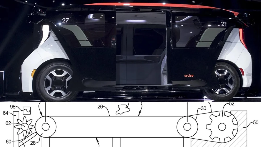 Cruise-Origin Ô tô điện không người lái Cruise Origin được trang bị hệ thống sàn có khả năng tự làm sạch. Ảnh: David Paul Morris/Bloomberg