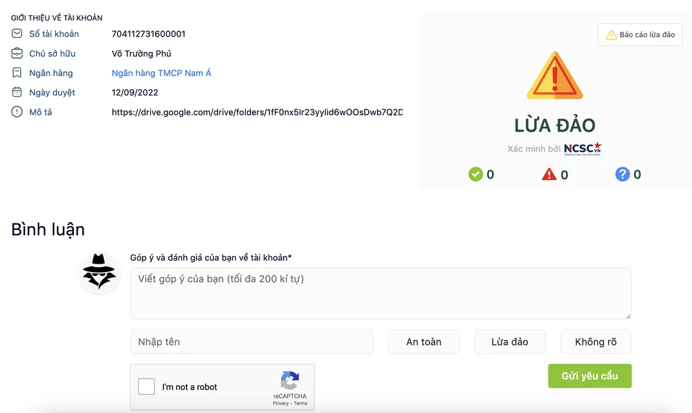 Cảnh báo, góp ý về chiêu trò lừa đảo của kẻ gian. Ảnh: MINH HOÀNG