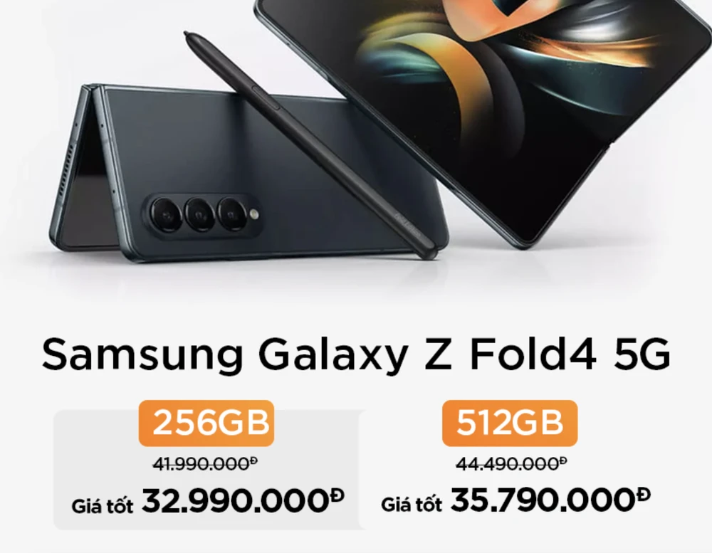 z-flip4-vs-z-fold4 Z Flip4 và Z Fold4 được điều chỉnh lại giá bán, giảm 9 triệu đồng. Ảnh: TIỂU MINH