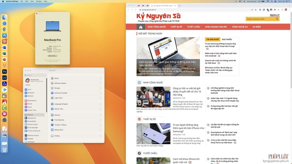 macos-13 Apple nổi tiếng với việc hỗ trợ phần mềm lâu dài. Ảnh: TIỂU MINH