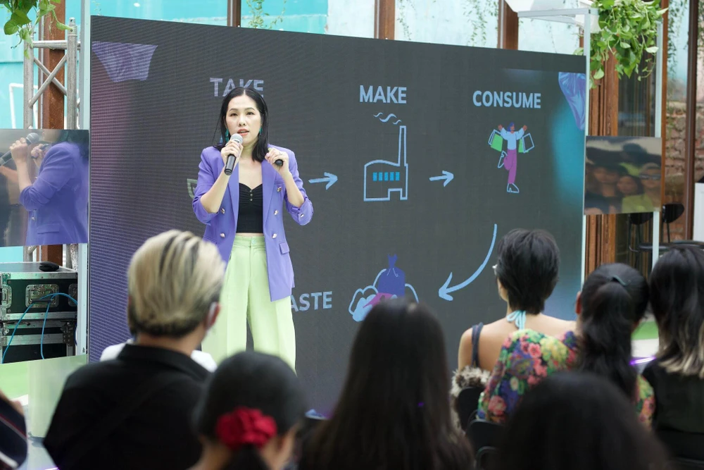 trinh-thanh-huyen Bà Trịnh Thanh Huyền, đồng sáng lập Piktina chia sẻ về câu chuyện hành trình bền vững.