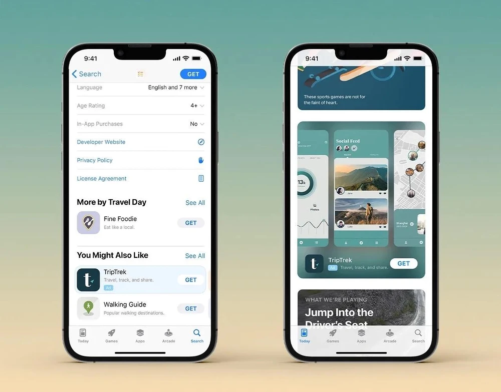 quảng cáo trên app store