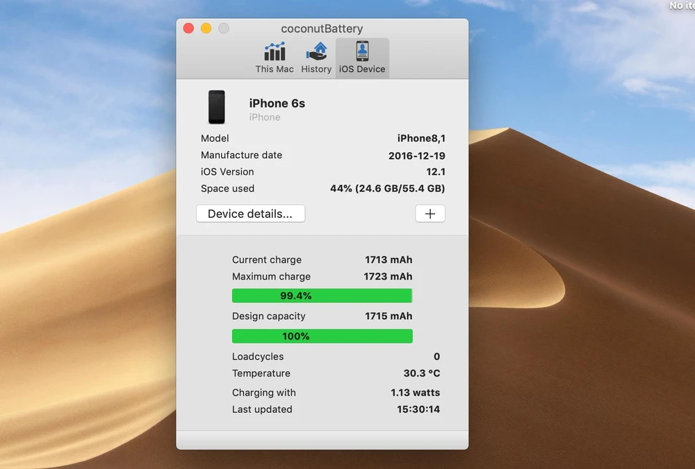 kiem-tra-so-lan-sac-iphone-tren-macos Kiểm tra số lần sạc iPhone trên macOS. Ảnh: TIỂU MINH