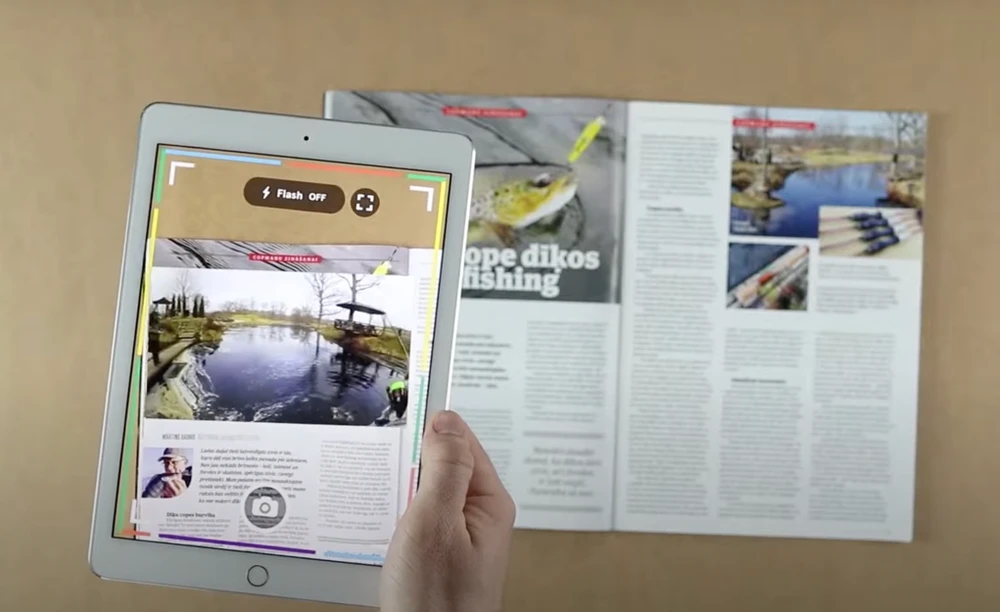 thực tế tăng cường cho báo in