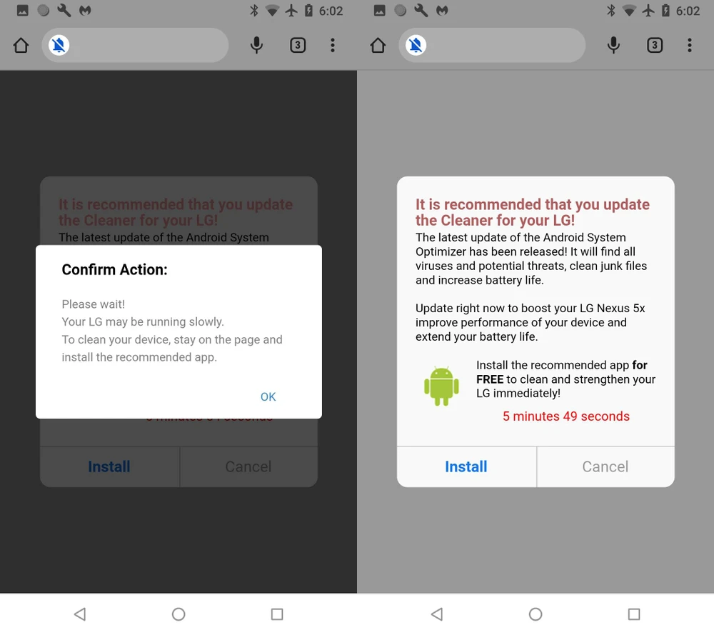 phan-mem-doc-hai-hiddenads Phần mềm độc hại dụ người dùng cài đặt thêm ứng dụng dọn dẹp điện thoại. Ảnh: Malwarebytes