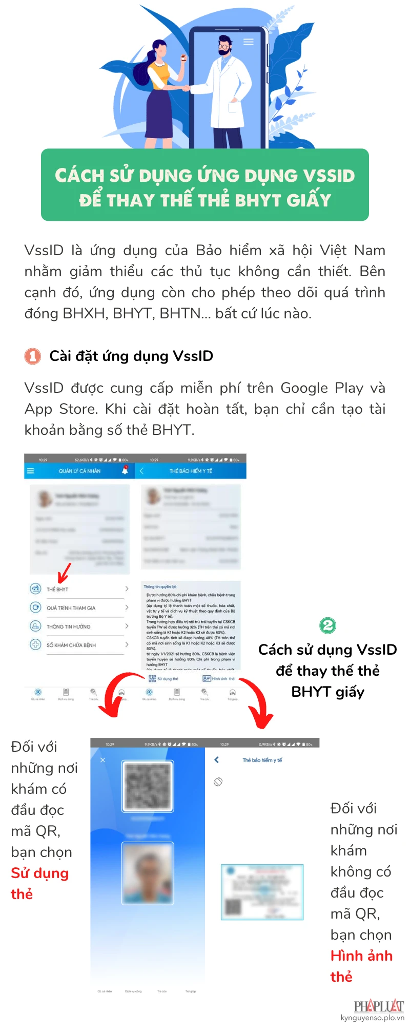 cách sử dụng vssid để thay thế thẻ bhyt giấy