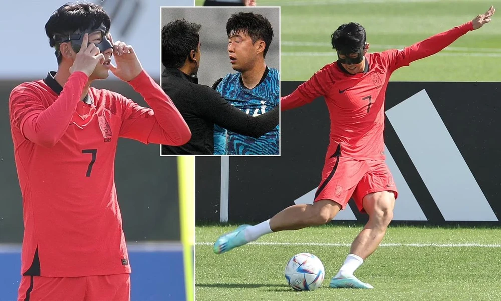 son-heung-min-deo-mat-na son heung-min đeo mặt nạ khi thi đấu