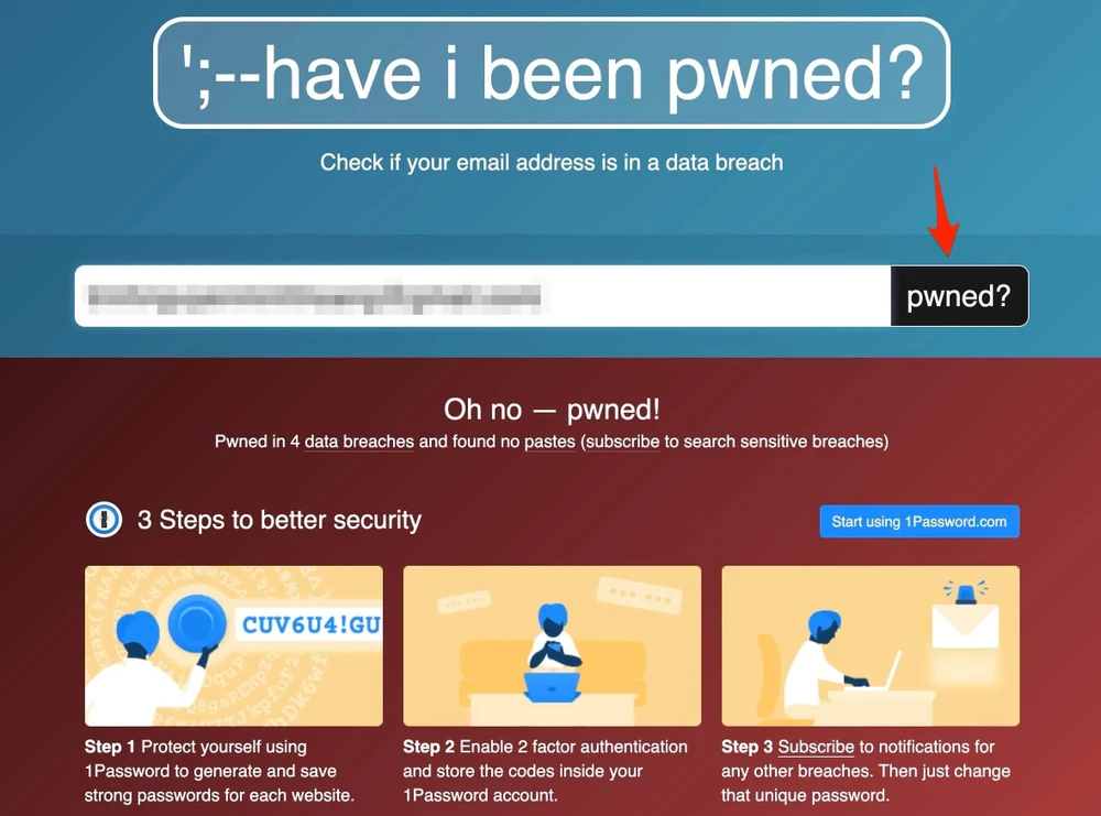 Kiểm tra tài khoản Facebook có bị rò rỉ hay không. Ảnh: MINH HOÀNG