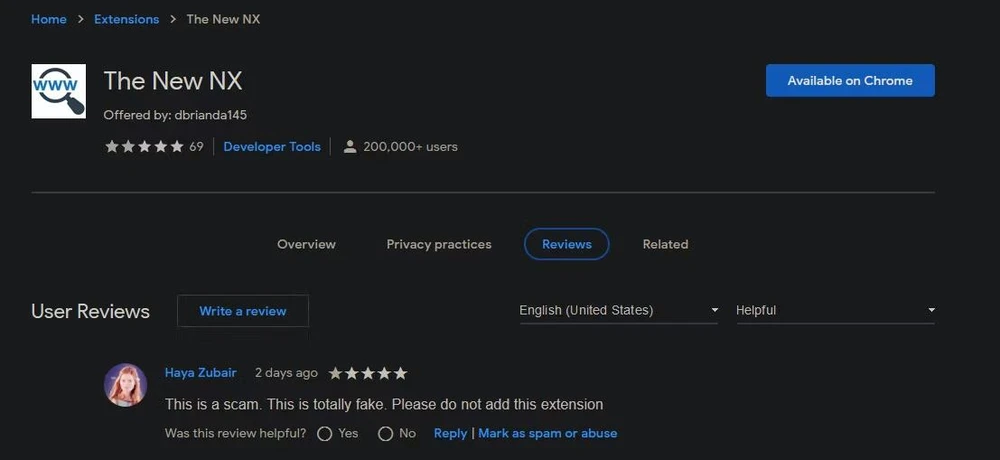gỡ bỏ tiện ích the new nx