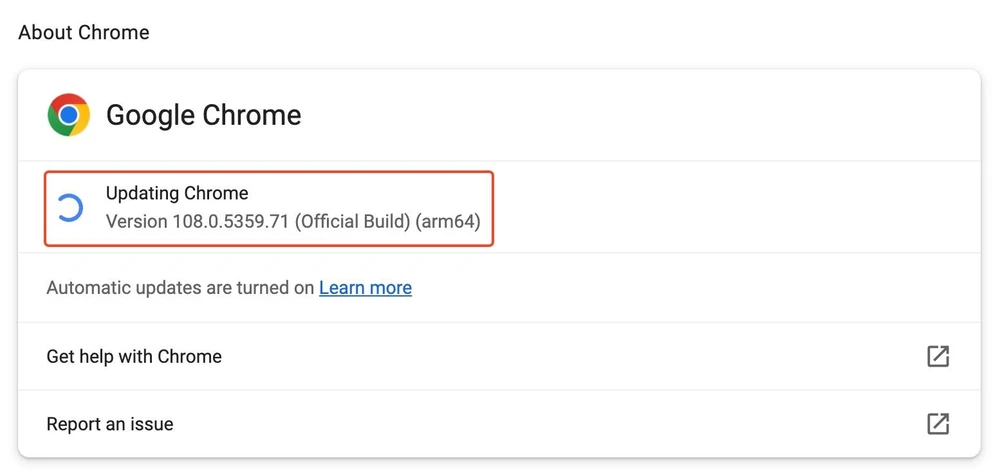 Cập nhật trình duyệt Chrome lên phiên bản mới nhất để hạn chế bị tấn công. Ảnh: TIỂU MINH