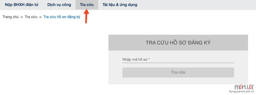 Tra cứu hồ sơ đăng ký nhận bảo hiểm xã hội 1 lần. Ảnh: MINH HOÀNG