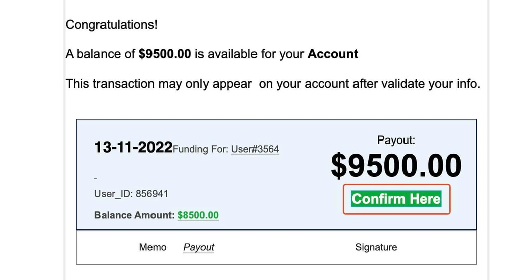 Email thông báo trúng thưởng giả mạo, dụ người dùng nhấp vào liên kết để chiếm đoạt thông tin. Ảnh: TIỂU MINH