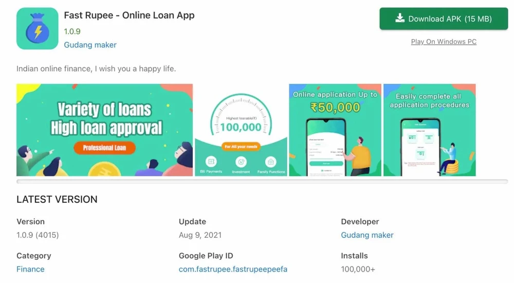 Các ứng dụng cho vay độc hại được phân phối tràn lan trên mạng. Ảnh: Zimperium