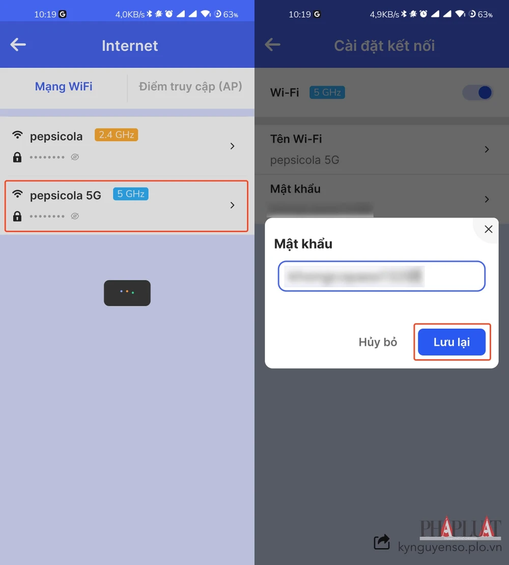 Cách đổi mật khẩu WiFi từ xa. Ảnh: MINH HOÀNG
