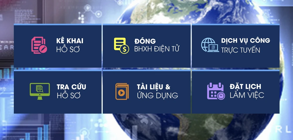 Đăng nhập vào Cổng thông tin bảo hiểm xã hội Việt Nam. Ảnh: MINH HOÀNG