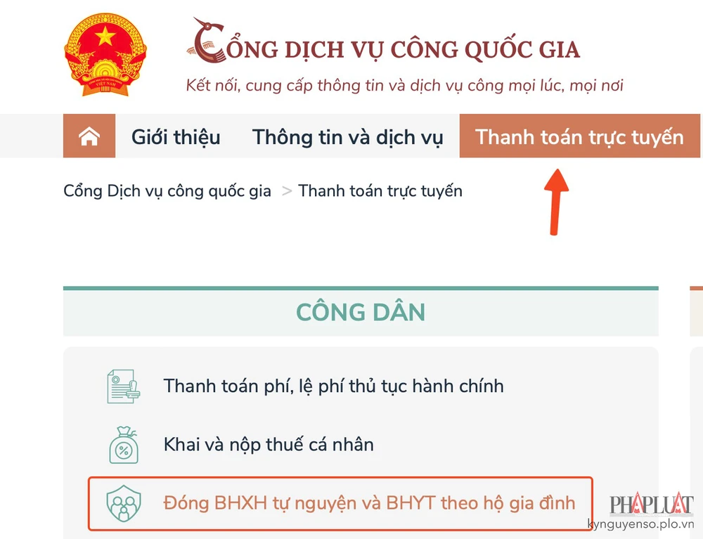 Cách đóng bảo hiểm y tế theo hộ gia đình. Ảnh: MINH HOÀNG