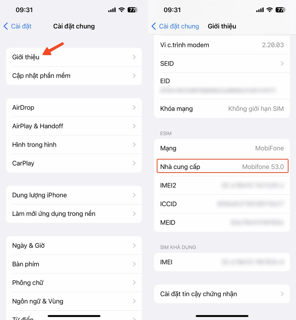 Cập nhật thông tin nhà mạng. Ảnh: MINH HOÀNG