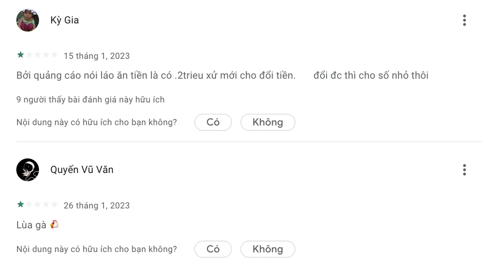 Người dùng đánh giá Lucky Step - Waling Tracker là phần mềm quảng cáo. Ảnh: TIỂU MINH