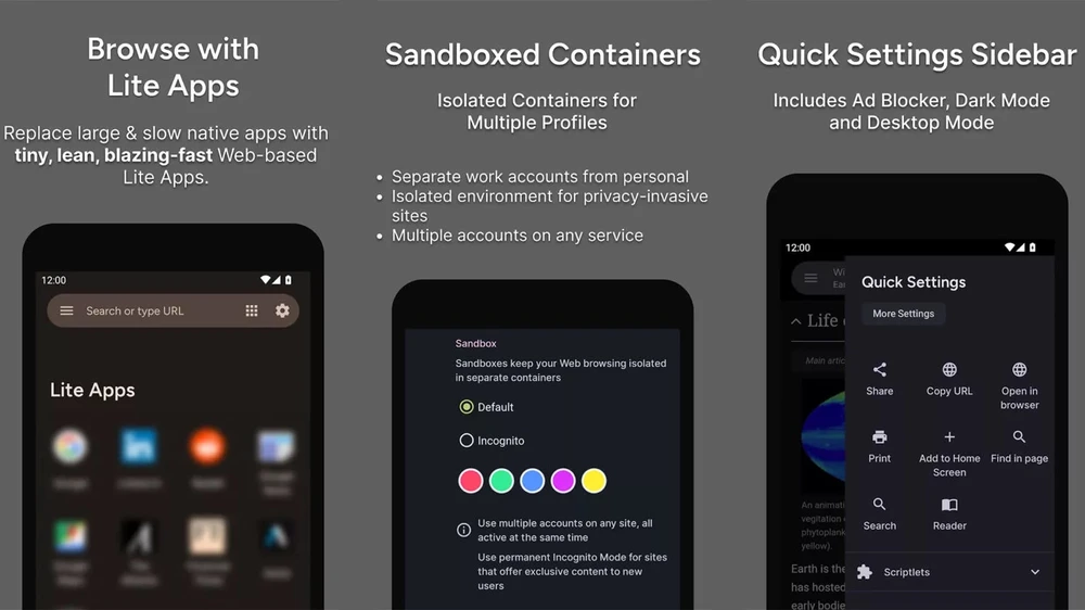 hermit thay thế facebook