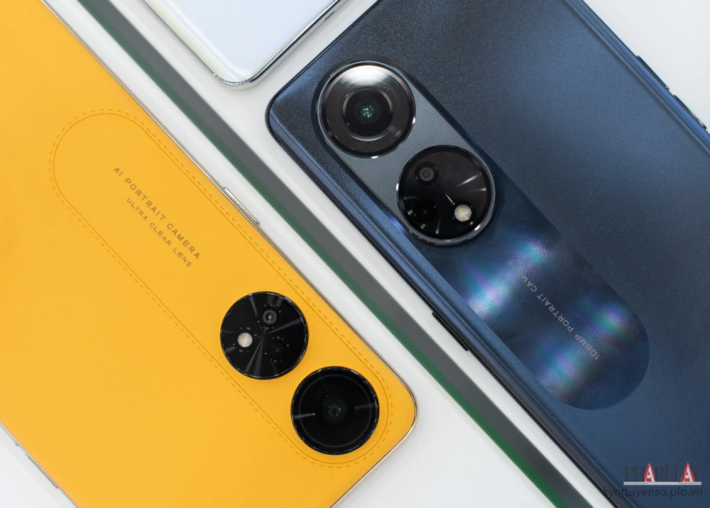 Reno8 T series nổi bật với cụm camera độc đáo, màu sắc mới lạ. Ảnh: TIỂU MINH