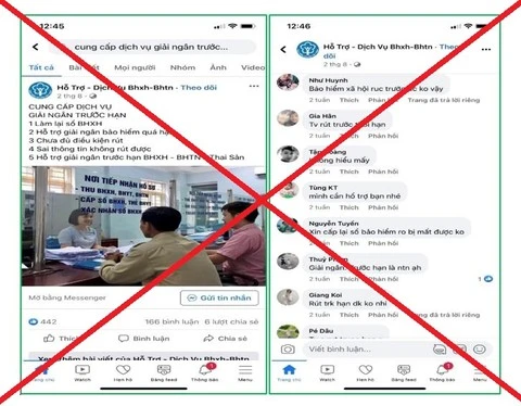 Cảnh giác các dịch vụ hỗ trợ rút BHXH một lần. Ảnh: BHXH Việt Nam