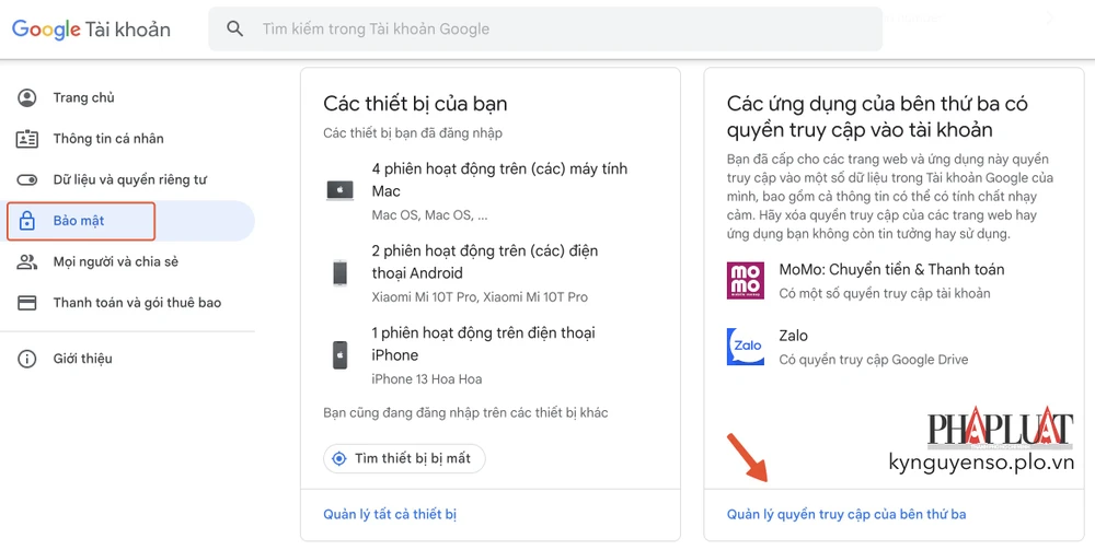 quan-ly-quyen-truy-cap-cua-ben-thu-ba Quản lý quyền truy cập của bên thứ ba. Ảnh: MINH HOÀNG