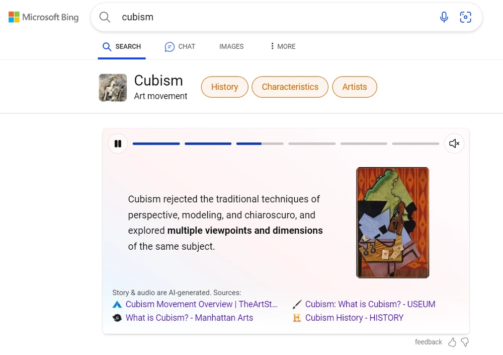 microsoft thêm nội dung do AI tạo ra vào kết quả tìm kiếm